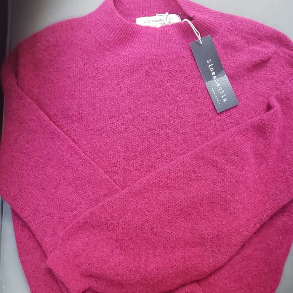 Lineamaglia NWT dropped shoulder sweater  Rose  Size S Made in Italy. 🦃BF🦃25 - Picture 1 of 8